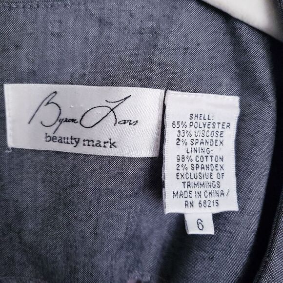 Anthropologie Bryan Lars Gray Eyelet Embroidered Dress - Picture 5 of 8